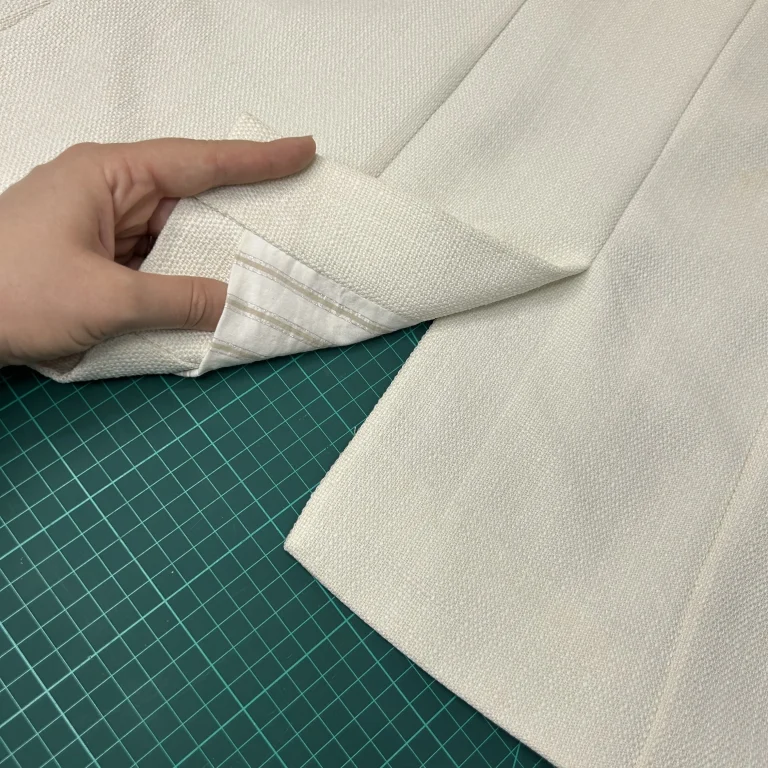 Fente tailleur doublée