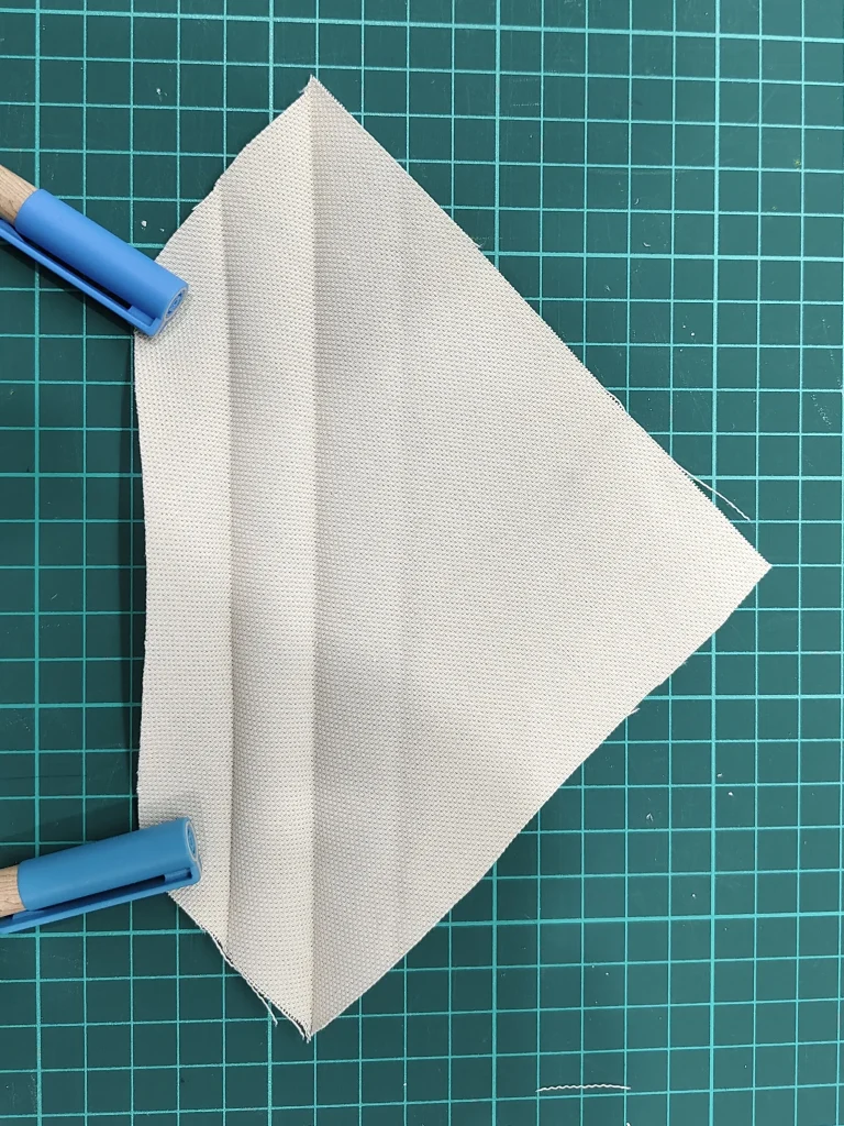 Le prépliage déplié